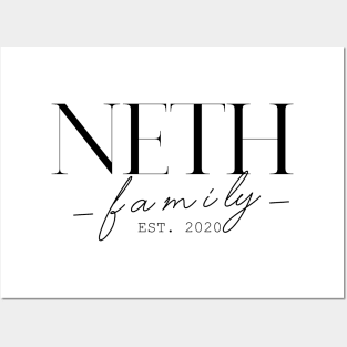 Neth Family EST. 2020, Surname, Neth Posters and Art